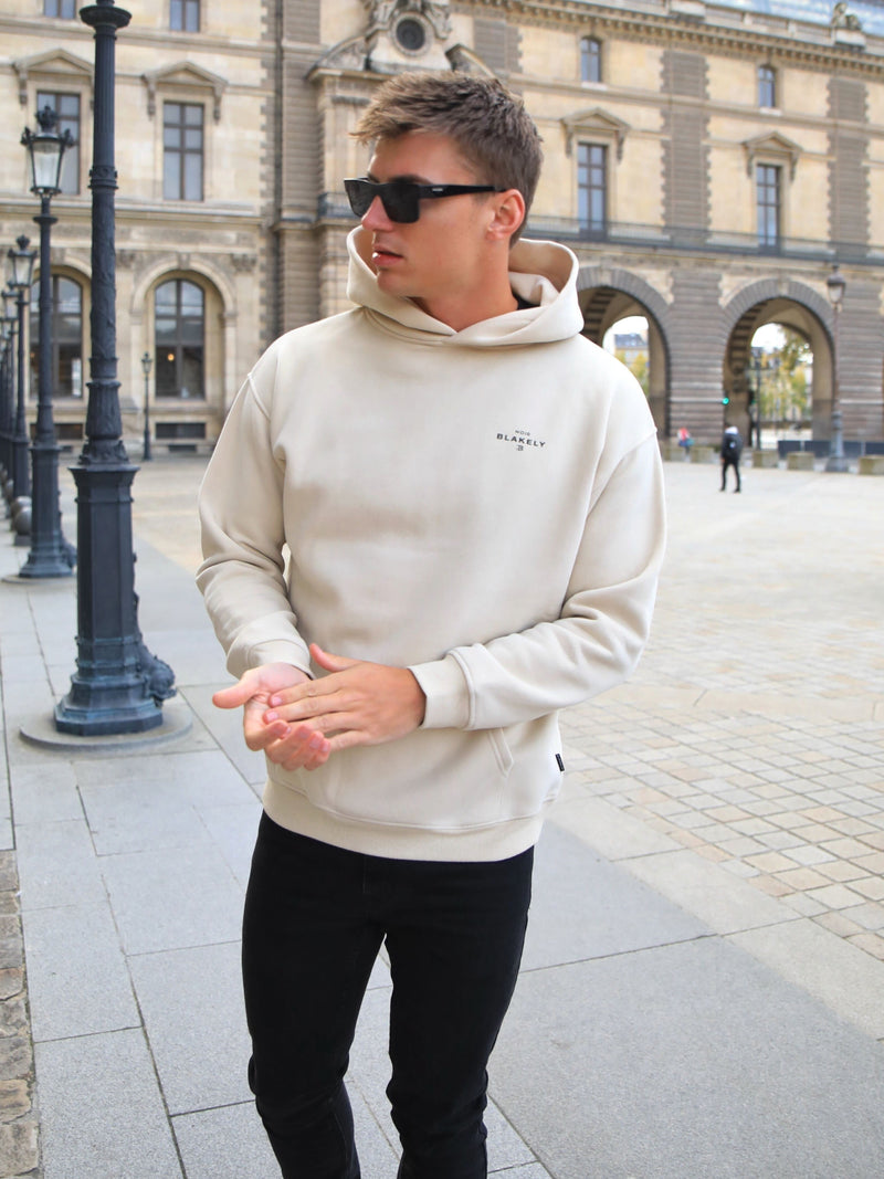 Noir II Relaxed Hoodie - Bone