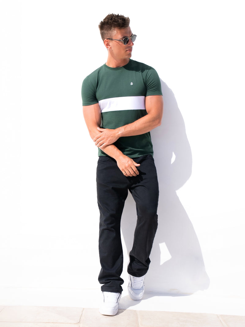 Rhode T-Shirt - Green & White
