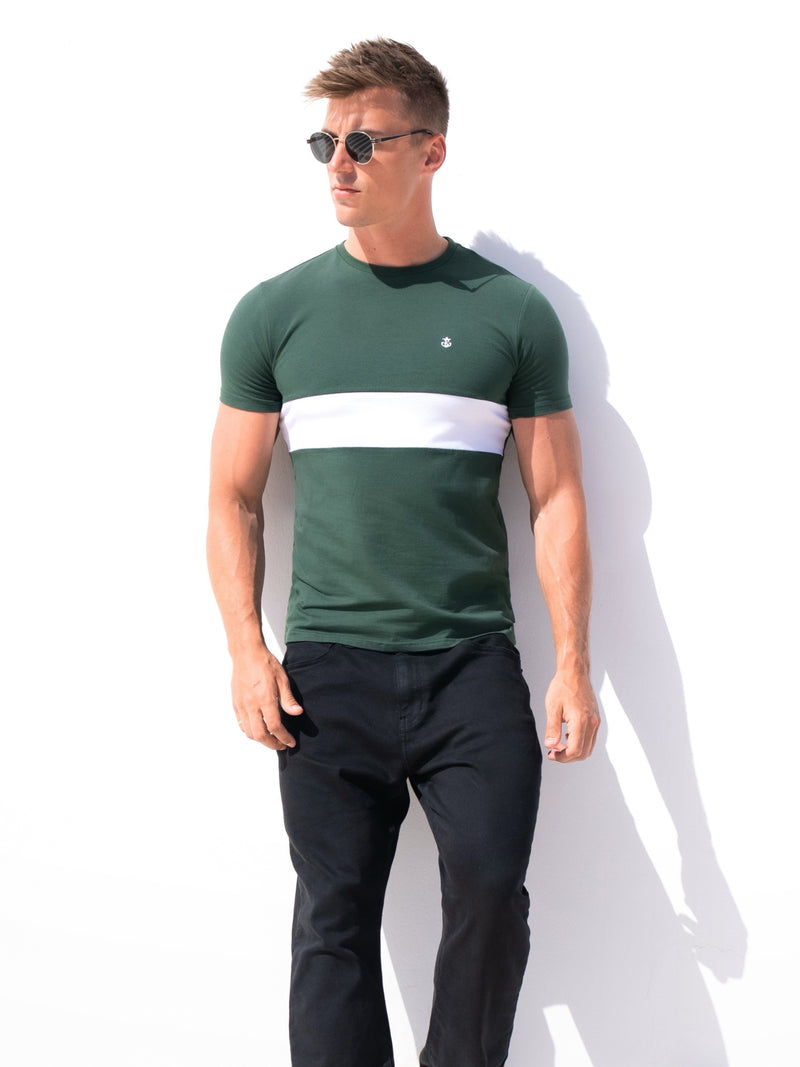 Rhode T-Shirt - Green & White
