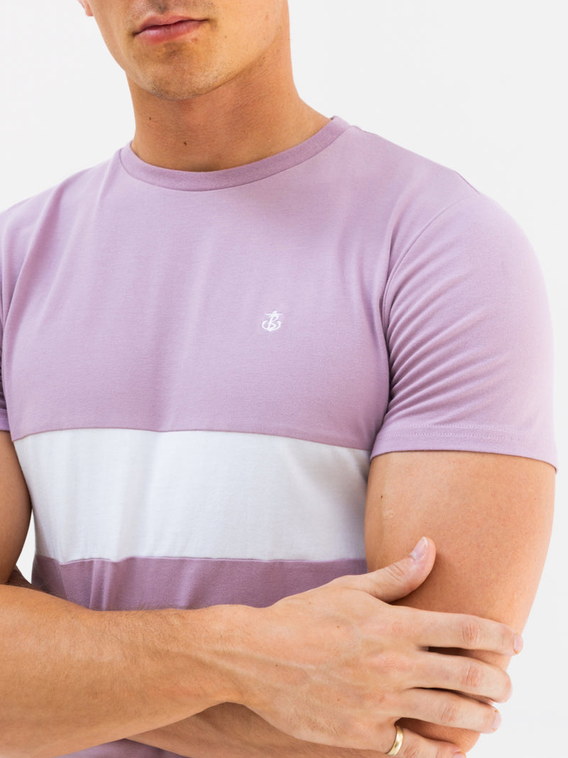 Rhode T-Shirt - Purple & White