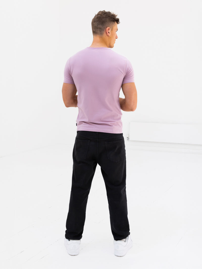 Rhode T-Shirt - Purple & White