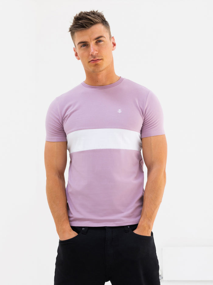 Rhode T-Shirt - Purple & White