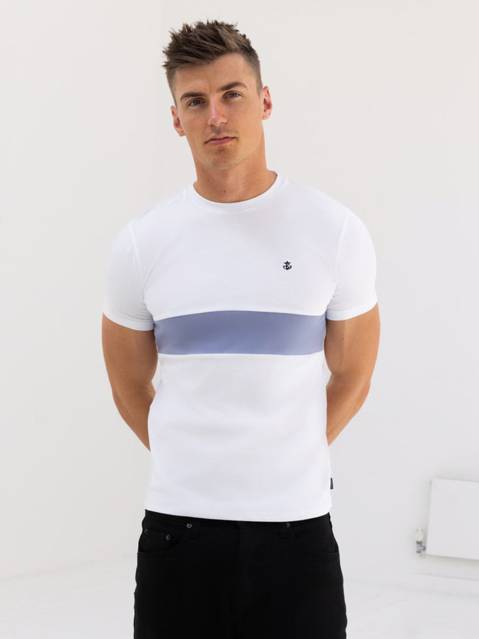 Iowa T-Shirt - Weiß & Blau