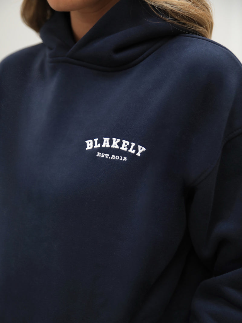 Heritage Oversized Hoodie - Dark Navy