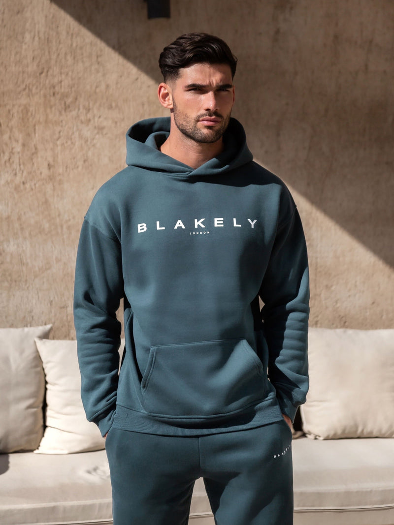 Evolved II Relaxed Hoodie - Teal Green