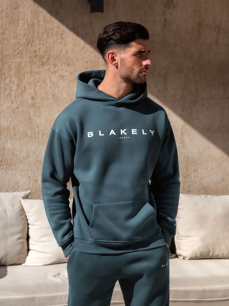 Evolved II Relaxed Hoodie - Teal Green