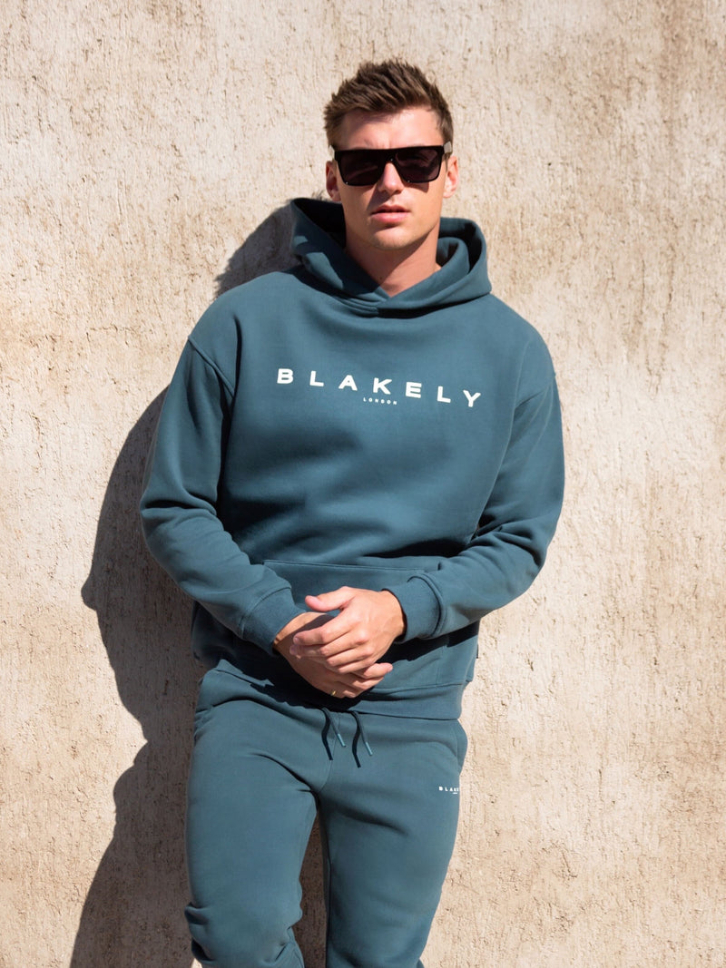 Evolved II Relaxed Hoodie - Teal Green