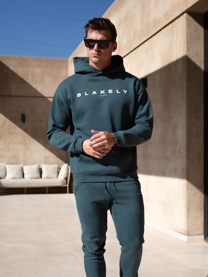 Evolved II Relaxed Hoodie - Teal Green