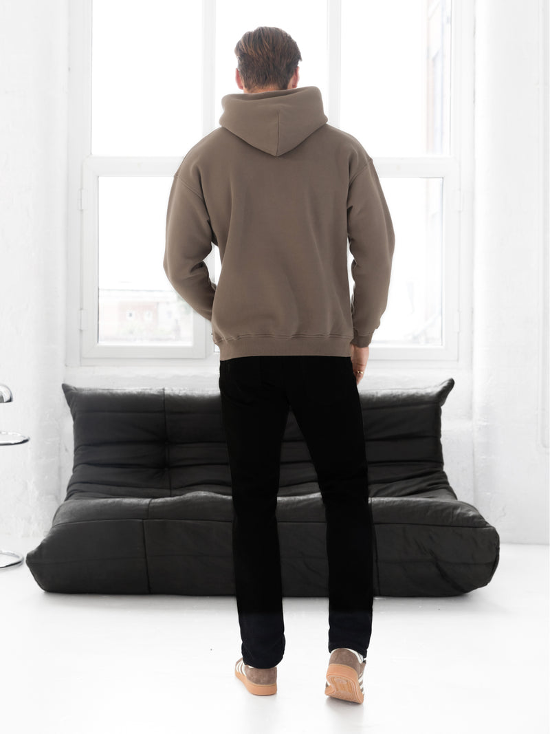 Evolved Relaxed Hoodie - Hellbraun