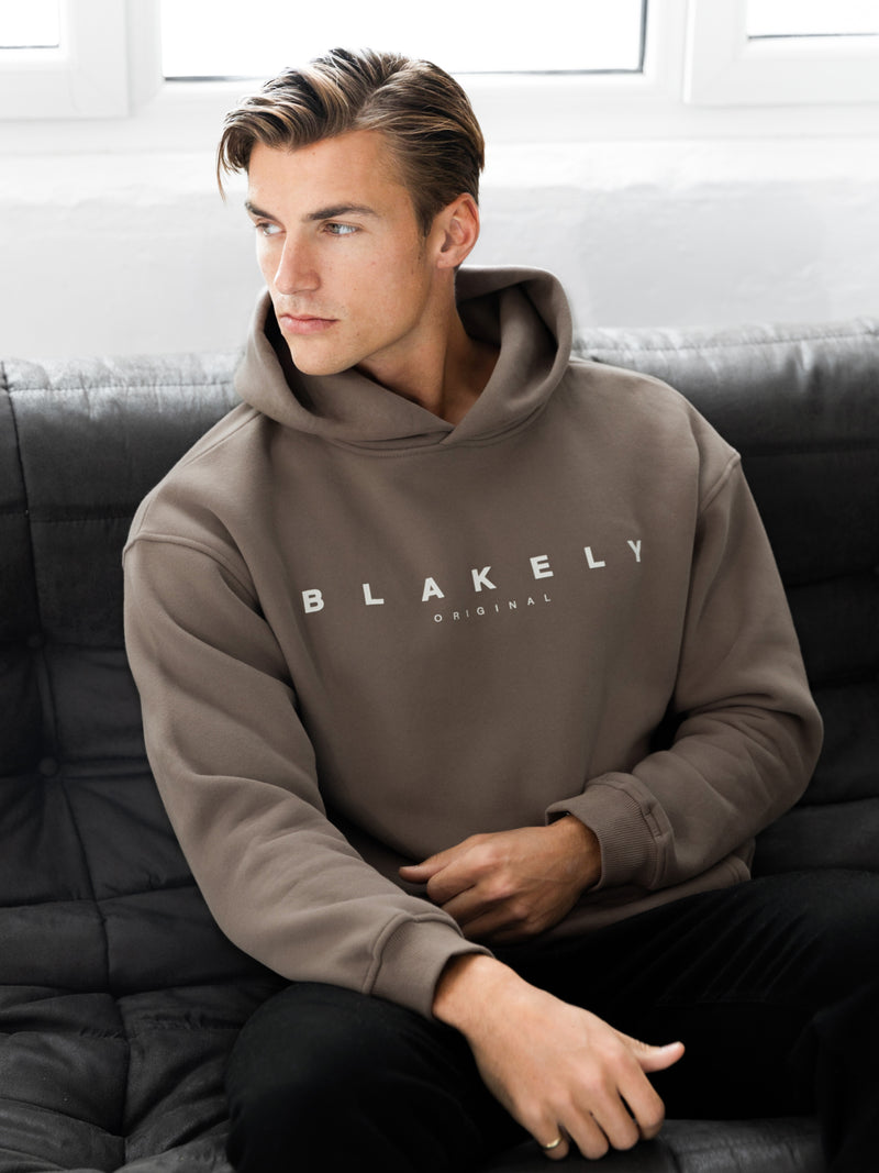 Evolved Relaxed Hoodie - Hellbraun