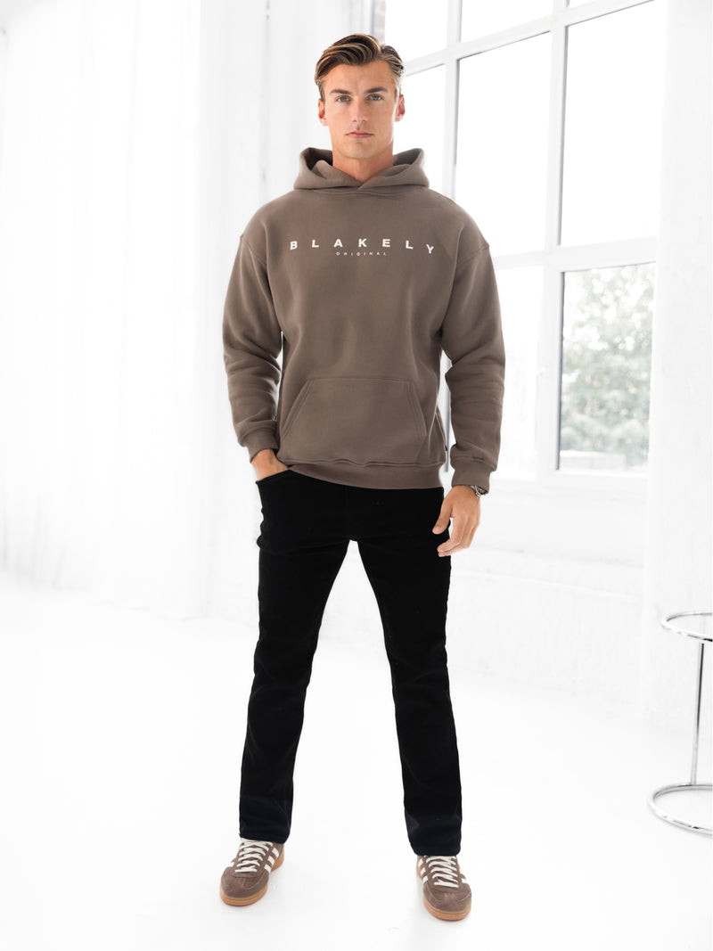 Evolved Relaxed Hoodie - Hellbraun
