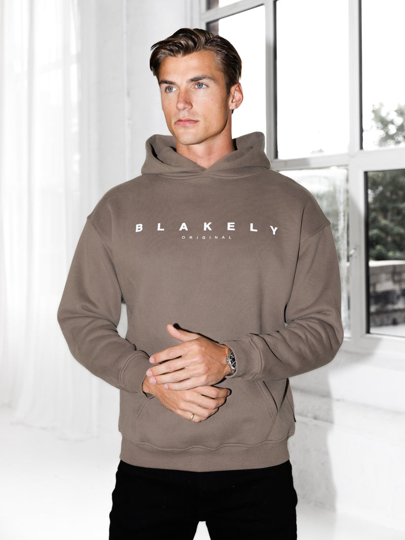 Evolved Relaxed Hoodie - Hellbraun