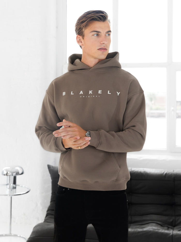 Evolved Relaxed Hoodie - Light Brown