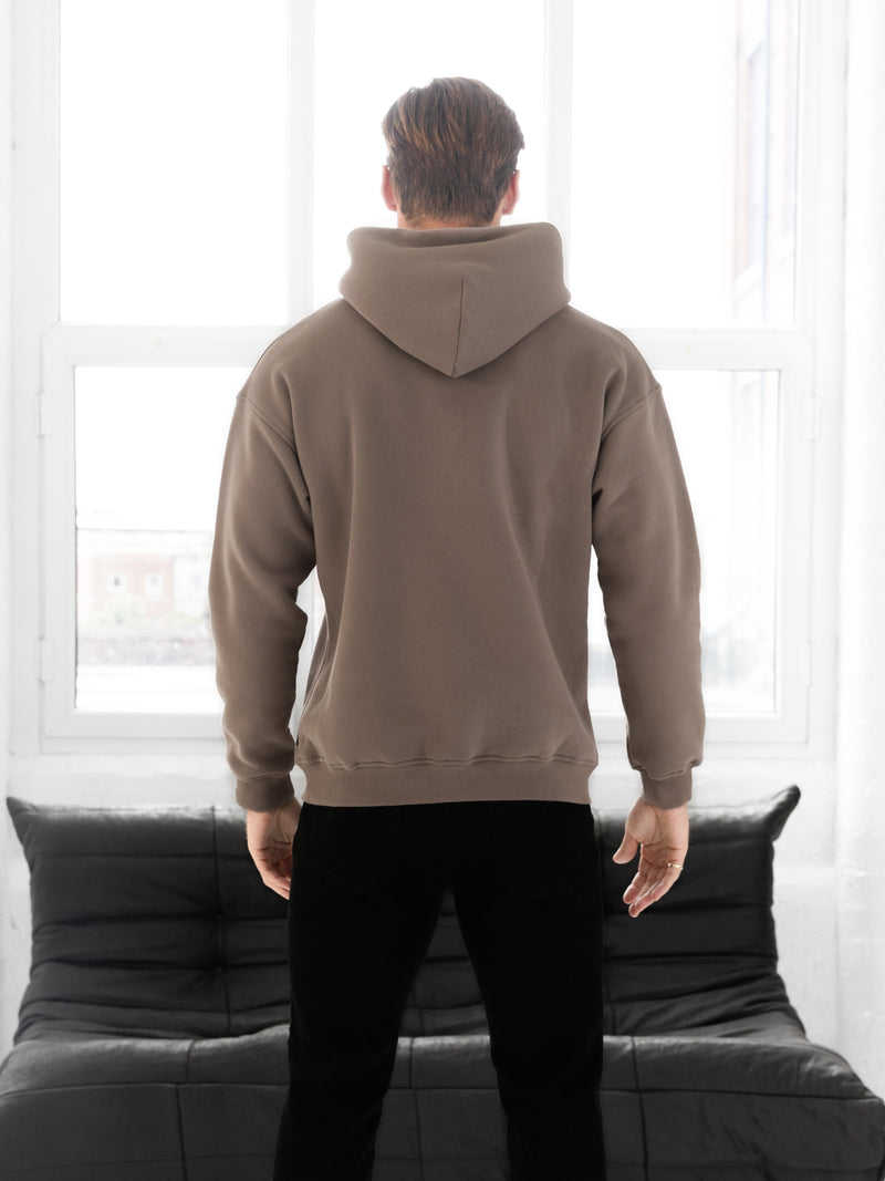 Evolved Relaxed Hoodie - Hellbraun