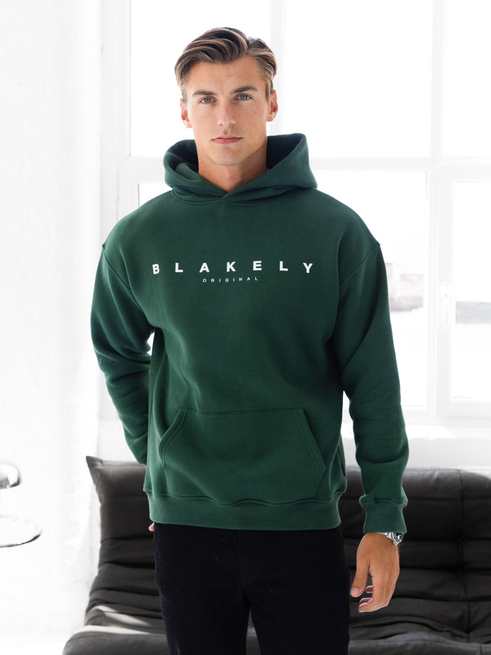 Evolved Relaxed Hoodie - Waldgrün