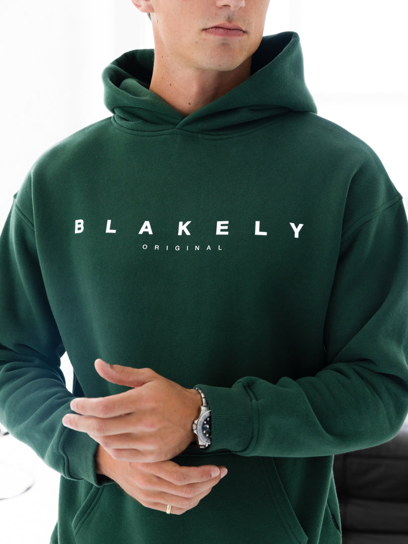 Evolved Relaxed Hoodie - Waldgrün