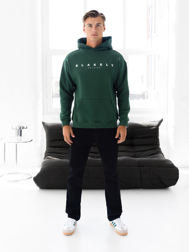 Evolved Relaxed Hoodie - Waldgrün