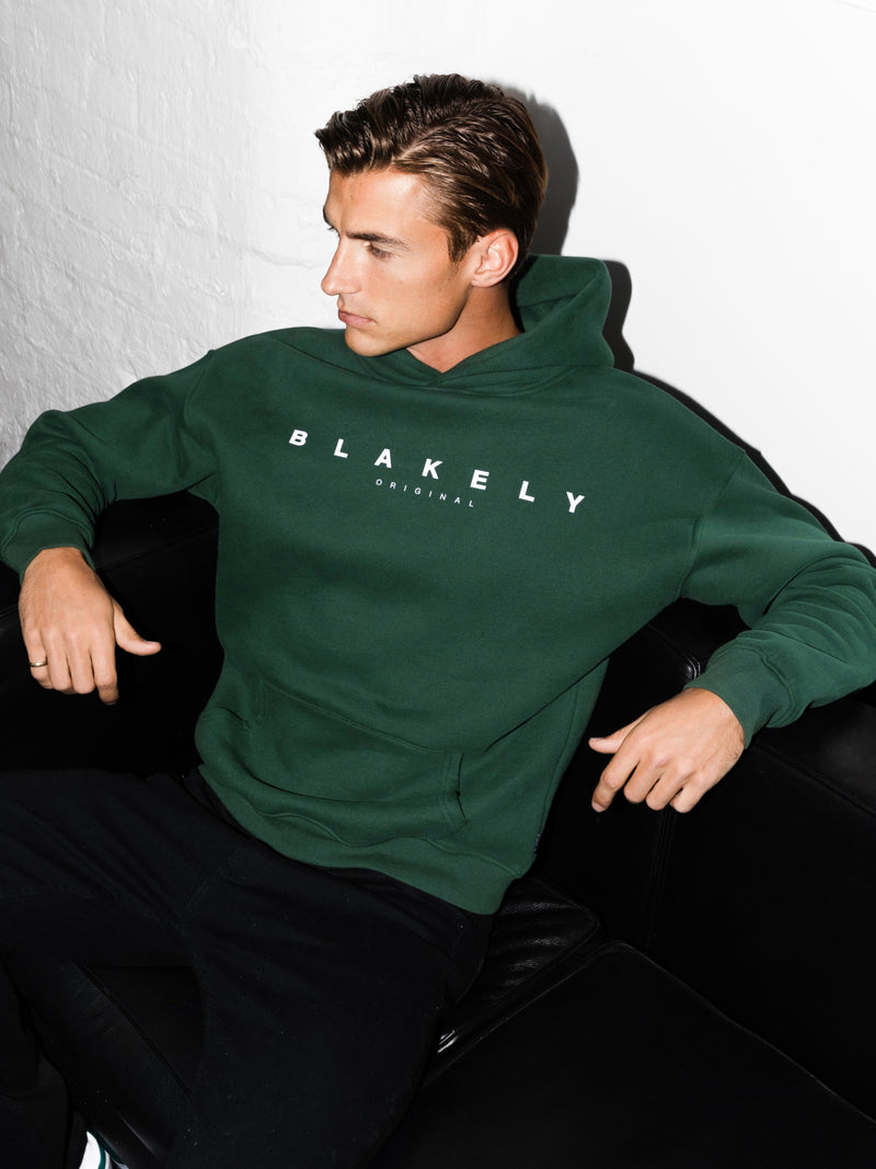 Evolved Relaxed Hoodie - Waldgrün