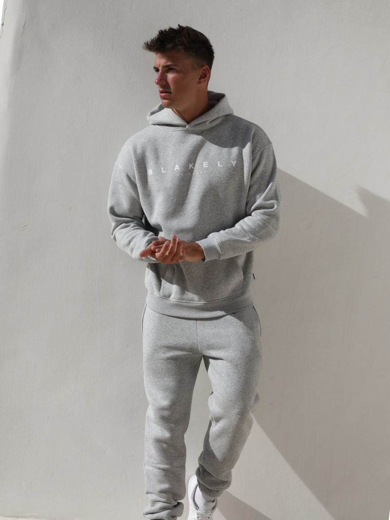 Evolved Relaxed Hoodie - Marl Grey