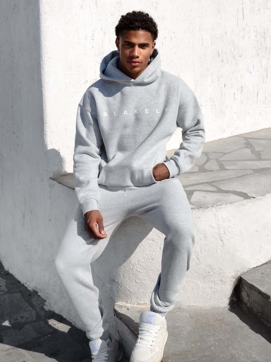 Evolved Relaxed Hoodie - Marl Grey