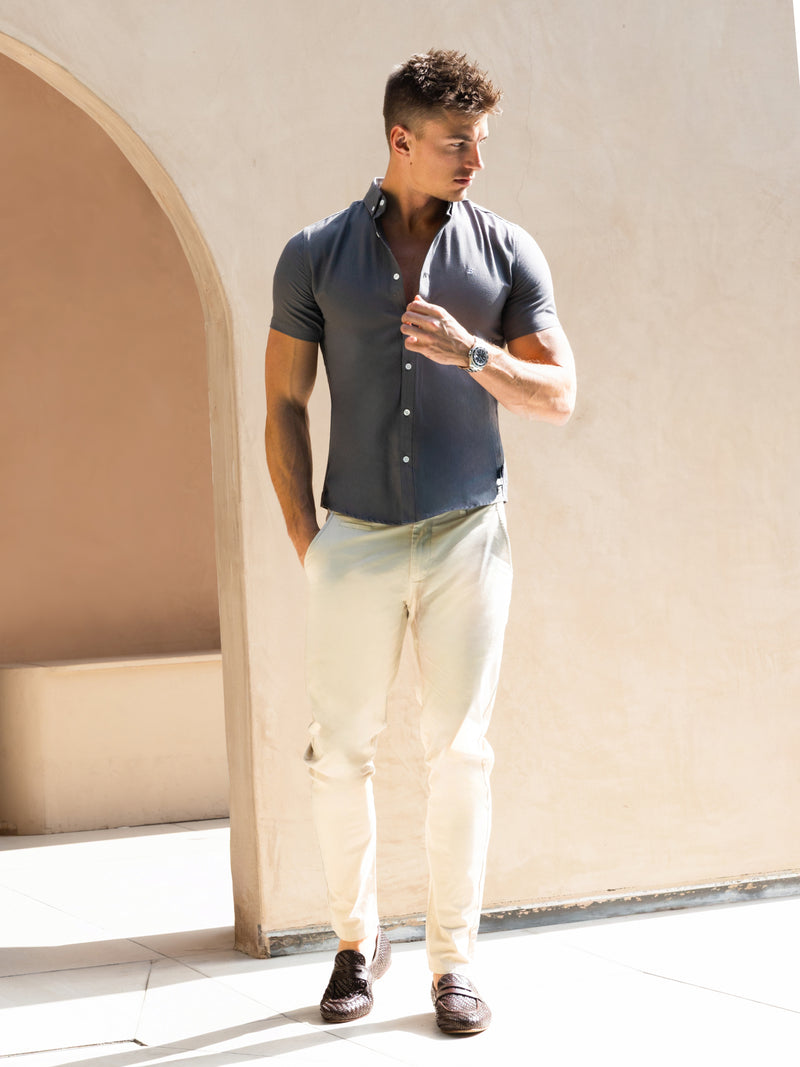 Conrad Short Sleeve Shirt - Charcoal