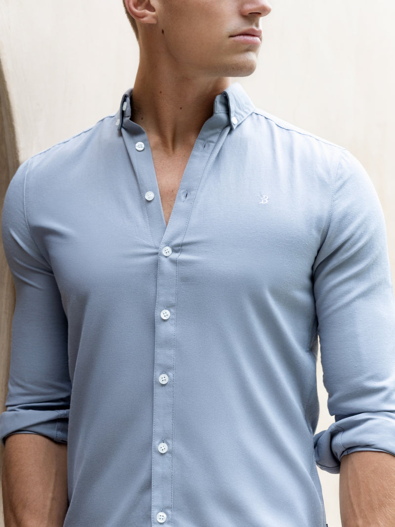 Conrad Long Sleeve Shirt - Stahlblau
