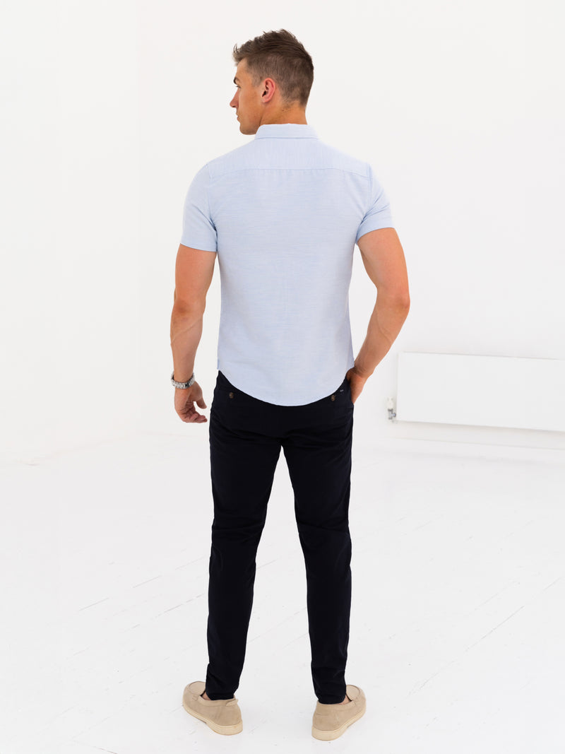 Dallas Short Sleeve Shirt - Light Blue