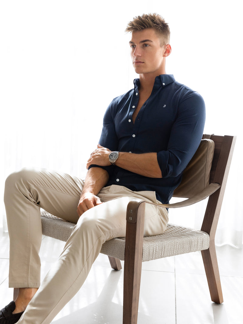 Conrad Long Sleeve Shirt - Echtes Marineblau