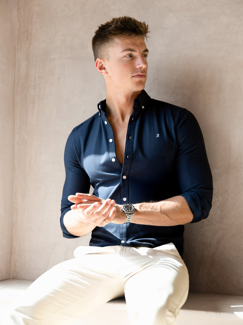 Conrad Long Sleeve Shirt - Echtes Marineblau