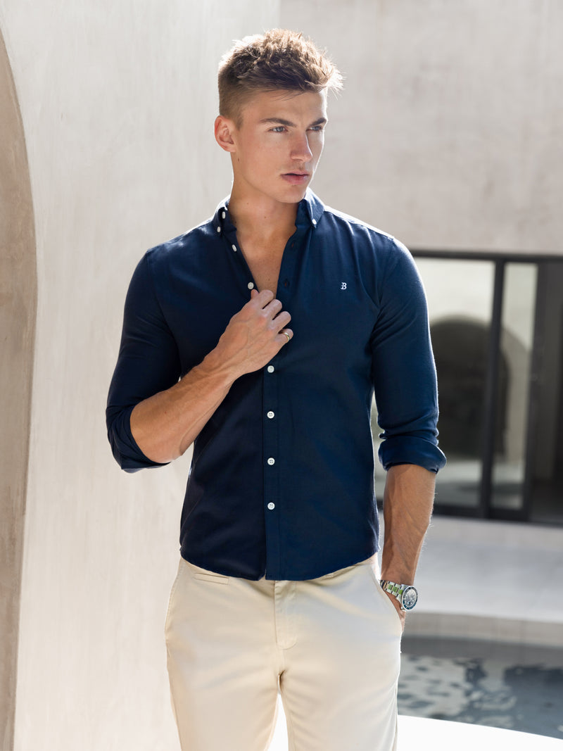 Conrad Long Sleeve Shirt - Echtes Marineblau
