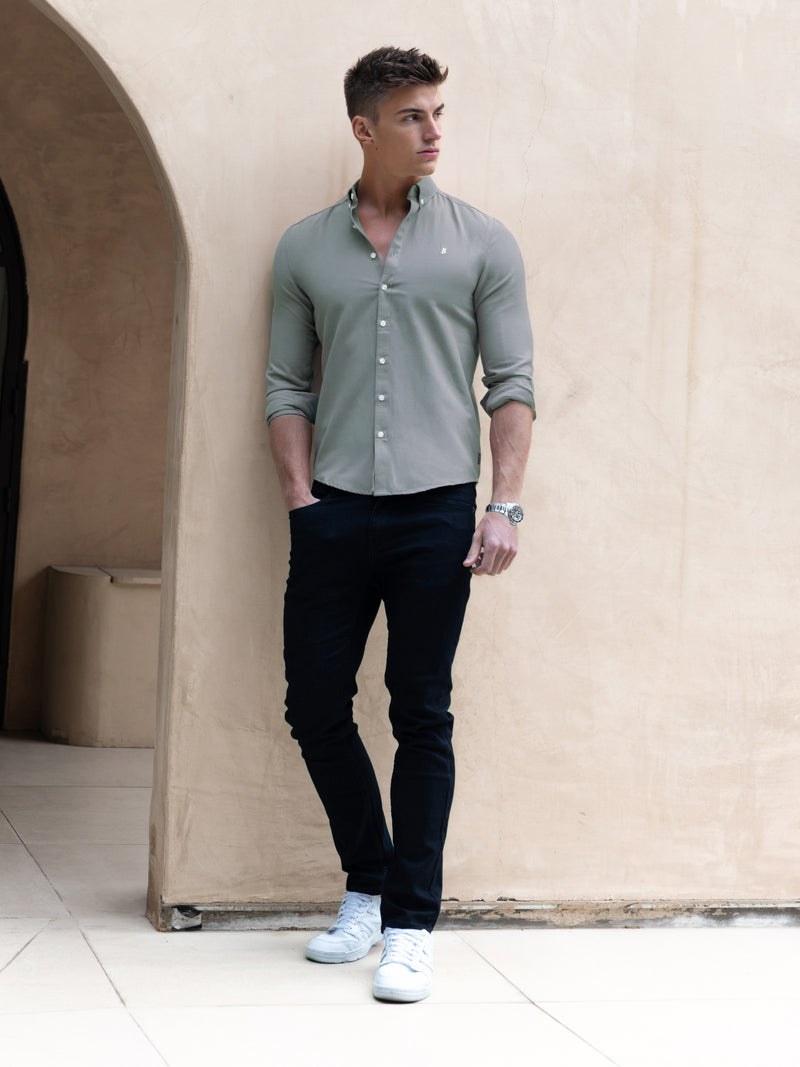 Conrad Long Sleeve Shirt - Safarigrün