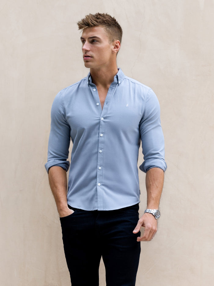 Conrad Long Sleeve Shirt - Stahlblau
