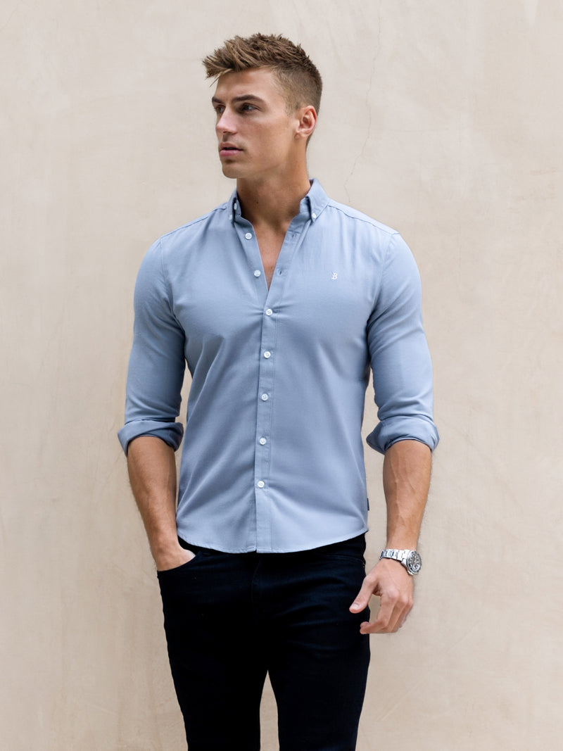Conrad Long Sleeve Shirt - Stahlblau