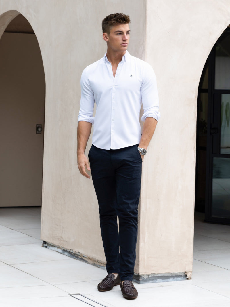 Conrad Long Sleeve Shirt - White