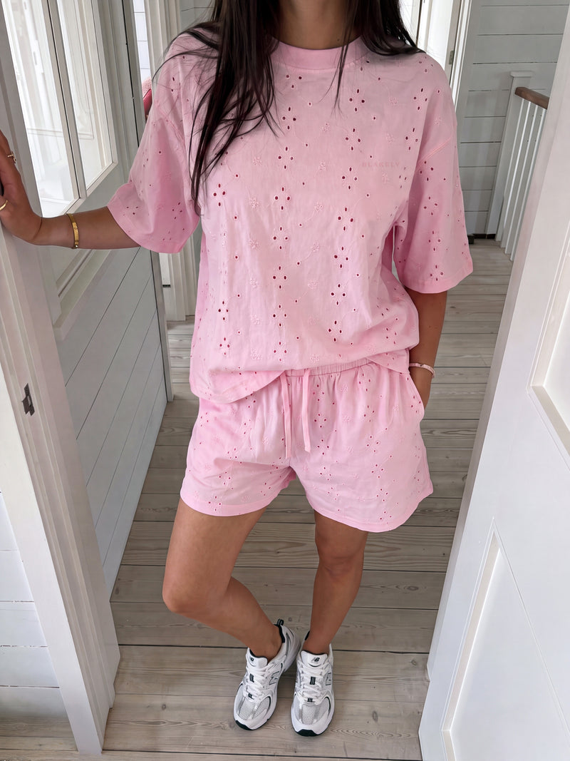 Amina Wide Leg Shorts - Rosa