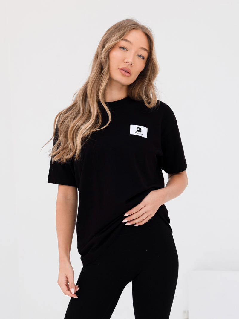 Apex Label Oversized T-Shirt - Black