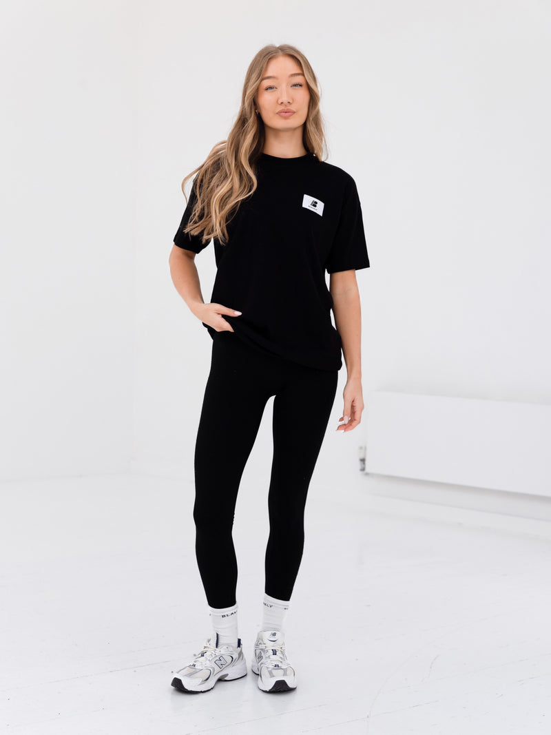 Apex Label Oversized T-Shirt - Black
