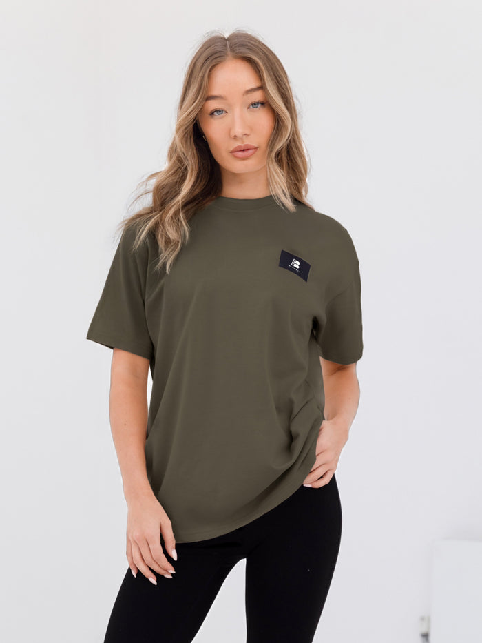 Apex Label Oversized T-Shirt - Safari Green