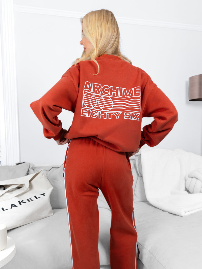 Naomi Oversized Jumper - Verwaschenes Rot