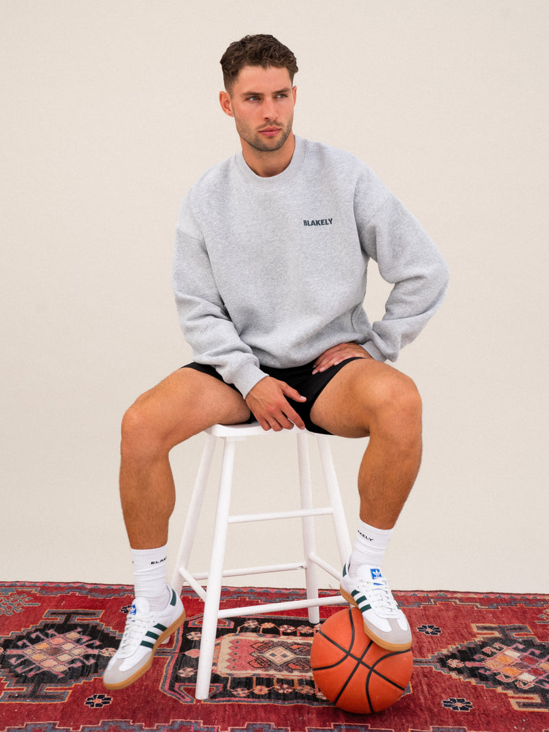 Jordan Relaxed Jumper - Marl Grey