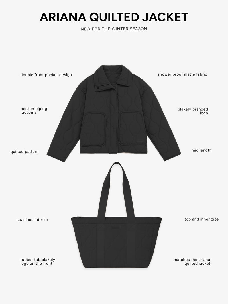 Ariana Quilted Jacket - Black