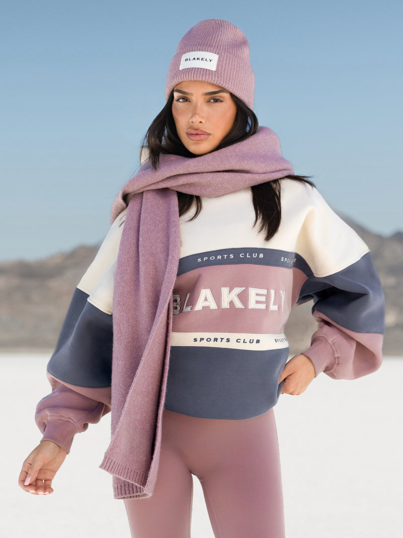 Alpine Oversized Hoodie - Rose poussiéreux