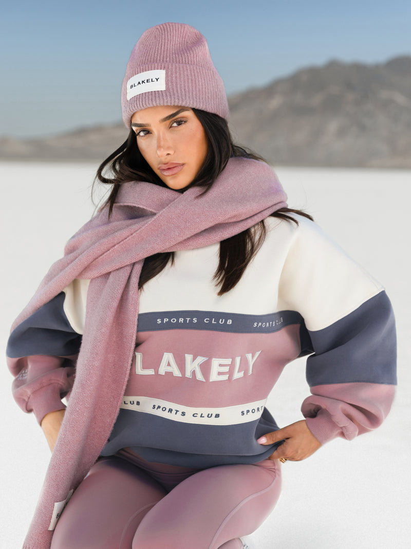 Alpine Oversized Hoodie - Rose poussiéreux