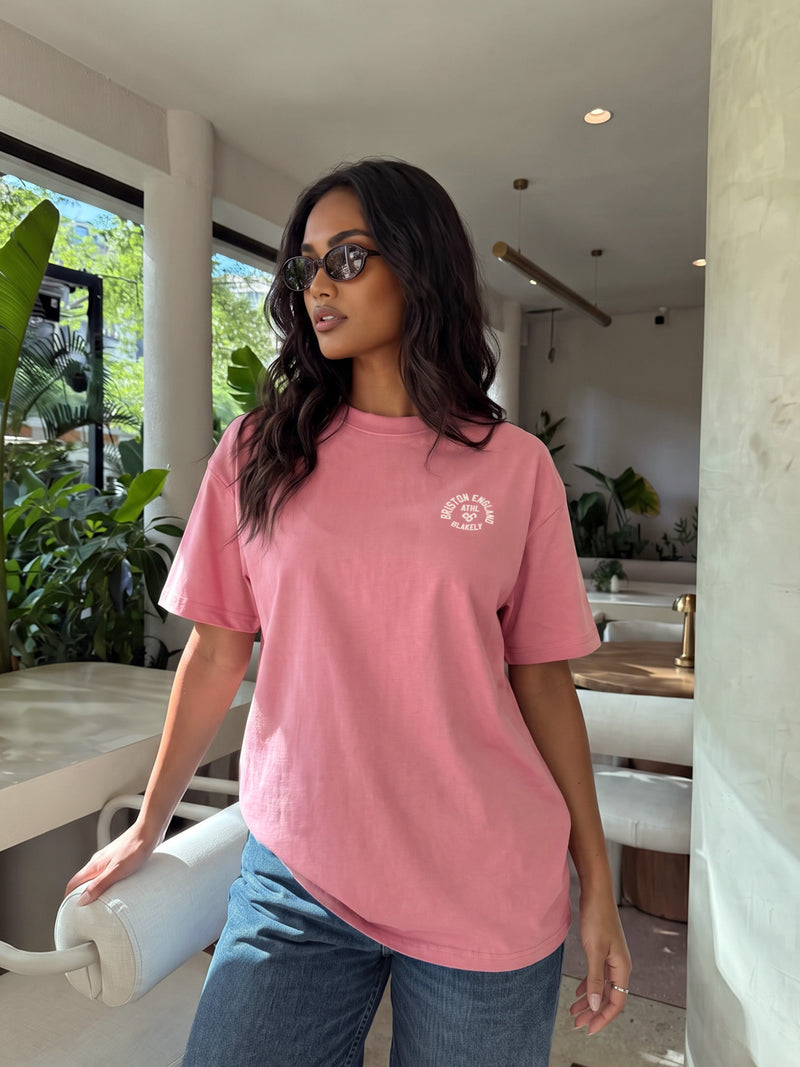 Briston Oversized T-Shirt - Warme Rose