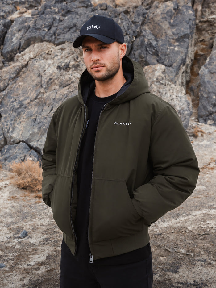 Layton Hooded Jacket - Khaki Green