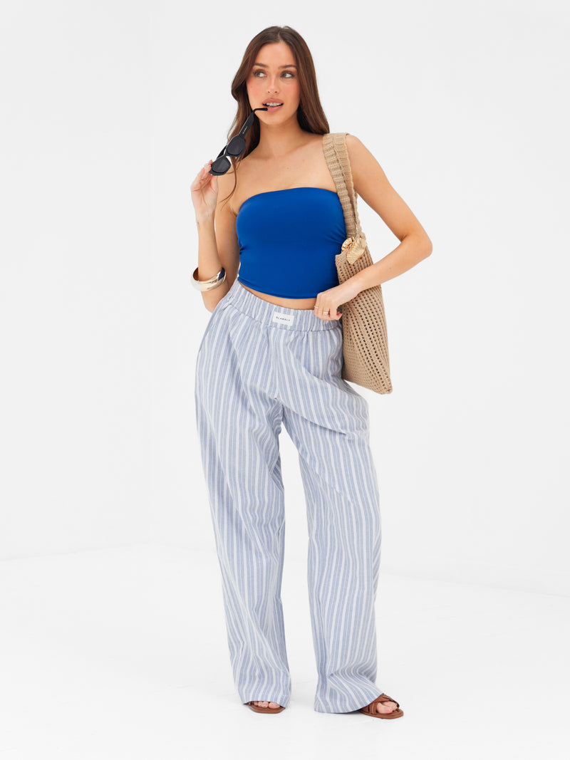 Lucia Bandeau Top - Dunkles Kobalt