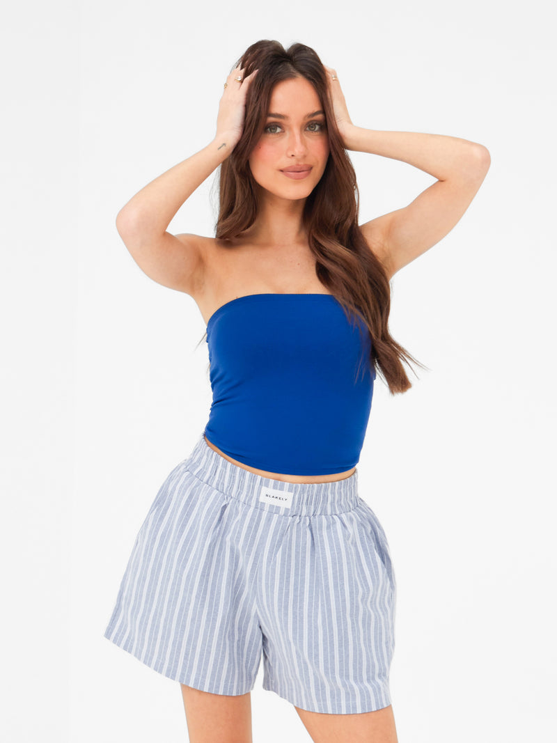 Lucia Bandeau Top - Dunkles Kobalt