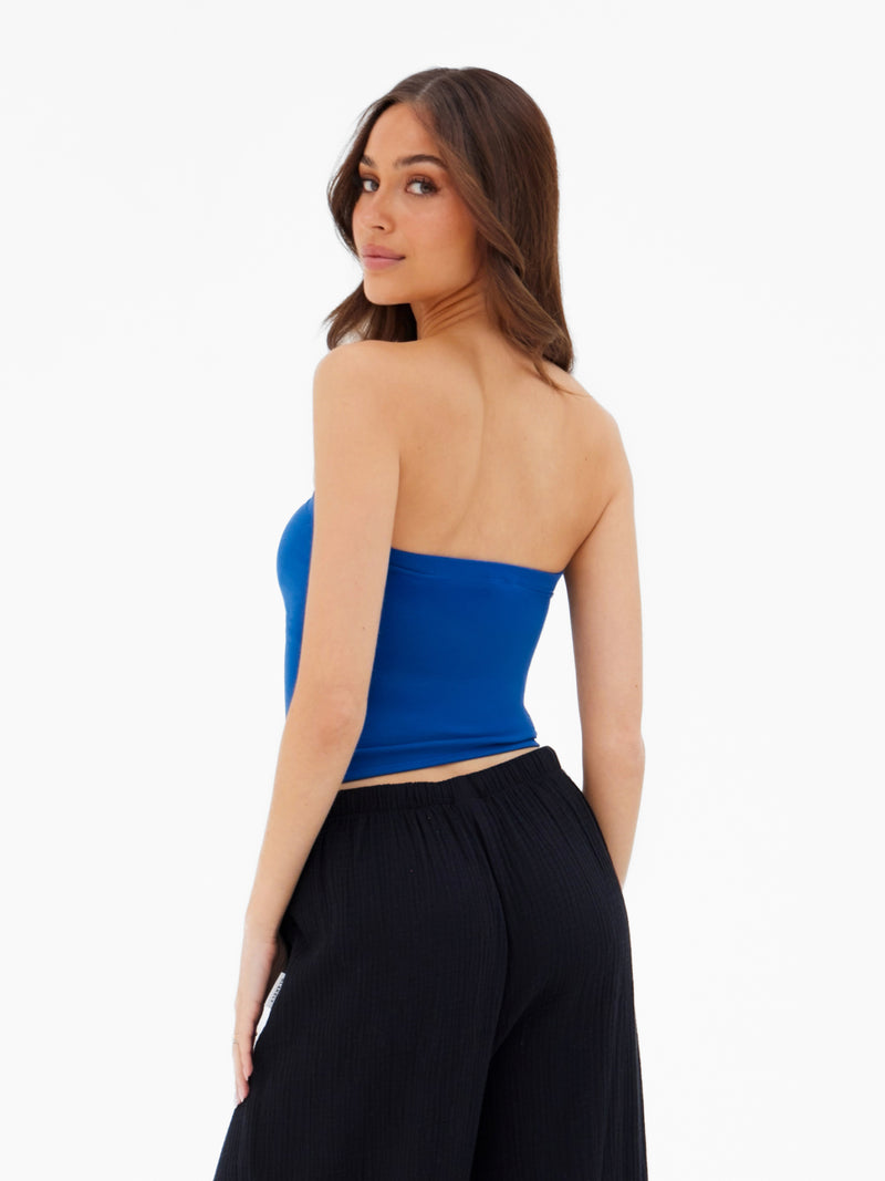 Lucia Bandeau Top - Dunkles Kobalt