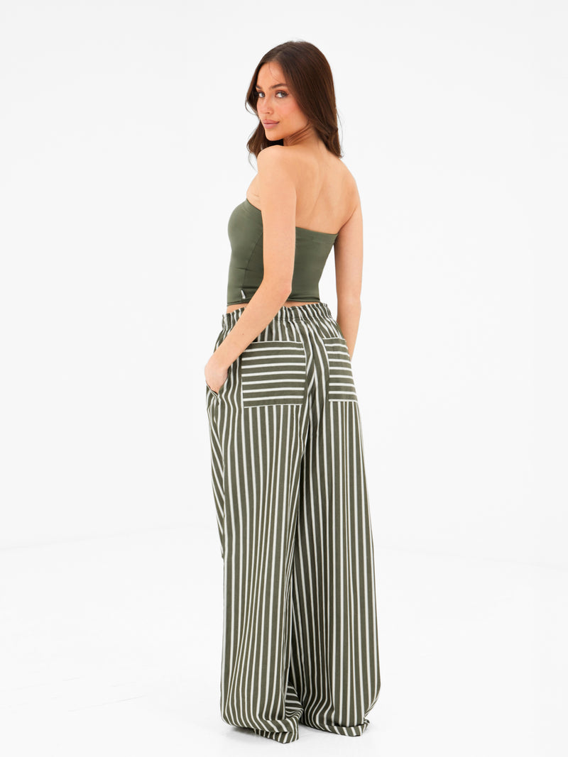Lucia Bandeau Top - Kaki groen