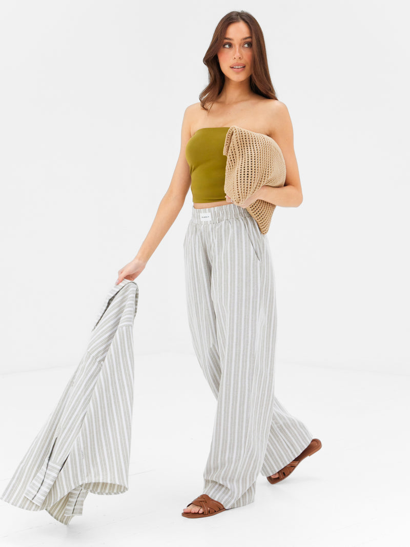 Lucia Bandeau Top - Tiefes Oliv
